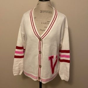 Vici Valentines Varsity Sweater sz S